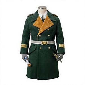Manteau long de la Seconde Guerre mondiale, uniforme historique, tissu 100% laine, logo personnalisable, sur mesure - Product Image 1