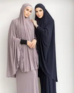 Muslimische Gebets kleidung Weiblich Abaya JilBaB Kopftuch Robe Khimar Robe Abayas Islam Kleidung Niqab Djellaba Burqa