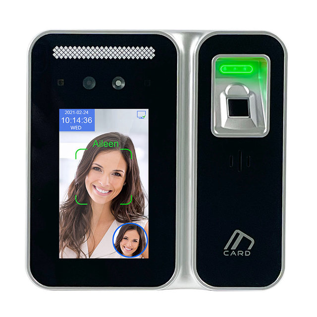 Face & Fingerprint Recognition Attendance Machine Swipe Card Students RFID Time Access Control Products