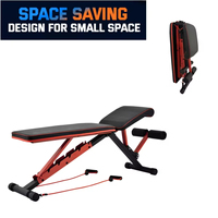 Banc de musculation pliable multifonctionnel robuste pour entraînement de force fonctionnel en intérieur