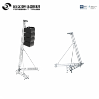 Sistema de torre de altavoces con estructura de iluminación modular portátil de aleación de aluminio, tamaño personalizado para eventos al aire libre