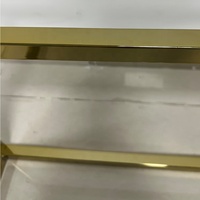 Meubles modernes de haute qualité Base de table en laiton or métal pieds de table d'appoint en acier