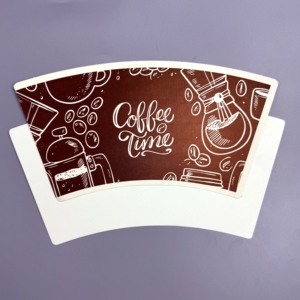พัดลมถ้วยกระดาษ240GSM ทำจาก PE มีความฝืดสูง320GSM 260GSM โลโก้และขนาดมาตรฐานสำหรับถ้วยกระดาษ - Product Image 1