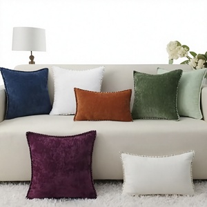 Woven <b>Chenille</b> <b>Throw</b> Cushion with Zipper Closure, Eco‑Friendly Textured Square Pillow Case for Sofa Couch Bed - Product Image 1