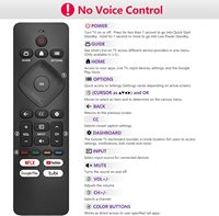 Control Remoto Universal 43PUL7652F7 UPMT26CND00 de Repuesto para Android/Google TV 70PUL7553/F7 75PUL7552/F7 65PUL7552/F7