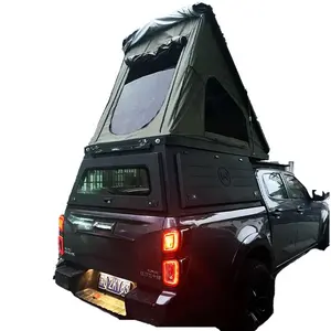 Off-Road kamyon aksesuarları alüminyum alaşım çadır yatak kapak gölgelik çadır ile her manyetikler için kamyon kasası üst kapak çadır