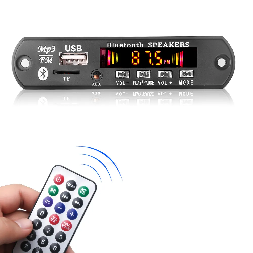 DC 5V 18V 50W מגבר MP3 מפענח לוח BT V5.0 רכב MP3 נגן USB הקלטת מודול FM AUX רדיו עבור רמקול דיבורית