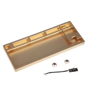 Coque de clavier en aluminium pur CNC intégrée, kit de boîtier de clavier en aluminium personnalisé, artisanat métallique de positionnement de clavier - Product Image 3