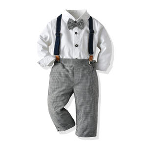 Enfant en bas âge bébé garçons Gentleman vêtements ensembles fête porter des costumes <span class=keywords><strong>pour</strong></span> un an bébé garçon KBLS-036 - Product Image 4