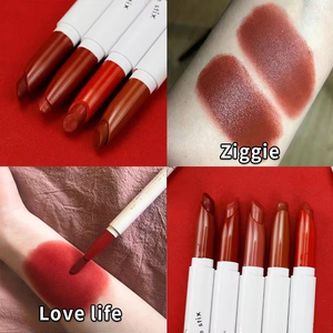 Rouge à lèvres végétalien de haute qualité, longue tenue, super waterproof, Love Life, halal, fini mat métallique, pour étudiantes - Product Image 5