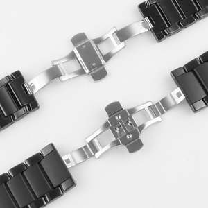 22mm 24mm קרמיקה לערבב להקת שעון פלדה עבור AR1451 AR1452 שעונים סמסונג S3 S4 מעוקל סוף - Product Image 4