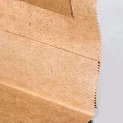 Sac en papier kraft brun personnalisé écologique avec poignée plate, sac de livraison de nourriture à emporter pour restaurant - Product Image 4