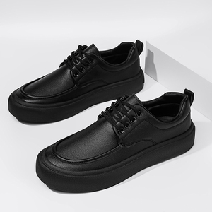 Chaussures habillées montantes en cuir pour hommes, confortables, à lacets, pour le bureau et les affaires, respirantes, à bout rond, pour usage quotidien - Product Image 3