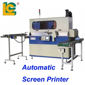 LC Brand Plastic Cup Mug glass bottle Automatic Screen Printing Machine Line For Baby Bottle PP Bottle