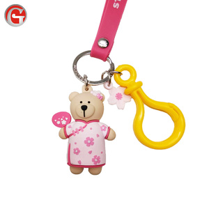 High quality hot selling 3D soft PVC keychain customized keyring for man and women - Product Image 5