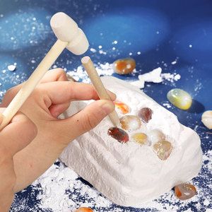 Gemstone Dig Kit <b>Large</b> Plastic Archaeology Toy For Kids 8 13 Years Educational Mineral Exploration <b>Gift</b> <b>Box</b> - Product Image 1
