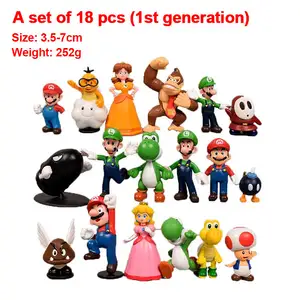 Personalizza i giocattoli in PVC con Super Action Figure Toys giochi bambini articolati Mari Cartoon Vinyl Action Figure
