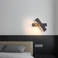 Lampe murale LED moderne nordique pour chevet et escaliers avec télécommande pour la maison et le bureau