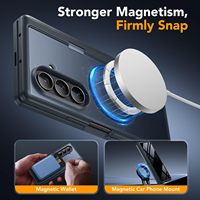Étui MOBOSI pour Z Fold7 avec protection d'écran de confidentialité, béquille intégrée, design magnétique mince, protection intégrale de la charnière TPU+PC UV