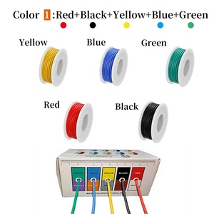 Siêu linh hoạt 26AWG dây điện 1.5 mét Silicone đóng hộp Cáp lõi đồng DIY cách điện dây cho xây dựng công nghiệp tự động cho - Product Image 1