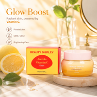 Crème hydratante pour le visage éclaircissante anti-taches OEM Private Label, crème pour le visage blanchissante à la vitamine C d'acérola