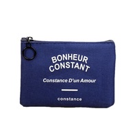 Dompet koin ritsleting lucu kustom kantung kanvas tas koin logo kustom dompet koin tas koin silikon dompet nol