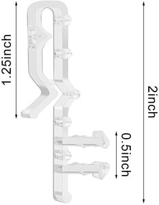 Valance <span class=keywords><strong>clip</strong></span> cho 2 "50 mét gỗ ngang, Faux Rèm gỗ rèm - Product Image 4
