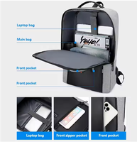 Sac à dos personnalisé pas cher pour homme, résistant à l'eau, pour le sport, les voyages, les affaires, de luxe, avec port USB, pour étudiants, pour l'école, pour ordinateur portable