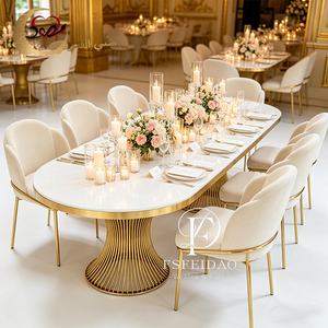 Chaise de salle à manger moderne en acier inoxydable doré à structure simple pour hôtel, cuisine, extérieur et salon - Product Image 6