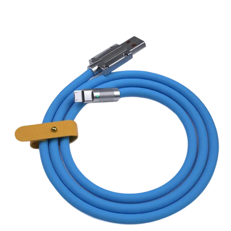 120W 6A ultras chn elles flüssiges Silikon kabel C-Typ Ladegerät Datenkabel geeignet für Huawei Samsung Zink USB Bold Datenkabel