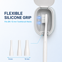 Stérilisateur UV portable intelligent rechargeable pour brosses à dents, mini boîte murale pour brosse à dents électrique