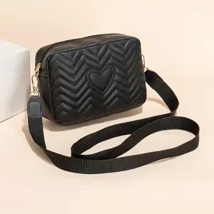 Bolsa de mão luxuosa TR1 para câmera feminina, bolsa crossbody de couro legítimo de marca de alta qualidade