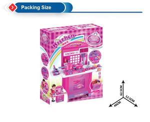 ชุดของเล่นครัวเด็กปี 2022 ของเล่นเสริมพัฒนาการพร้อมเสียงและไฟ ชุดเครื่องครัวสีแดง ชุดของเล่นทำอาหาร - Product Image 6