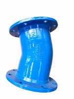 Coude industriel DN200 à double bride, 22,5 degrés, antirouille, surface lisse, revêtement brillant pour conduit