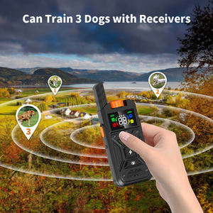 3 eğitim modu ile yenilikçi su geçirmez şarj edilebilir köpek şok e-yaka 2600FT uzaktan köpek eğitim tasması Tize - Product Image 2