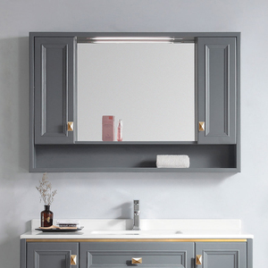 <span class=keywords><strong>Armoire</strong></span> <span class=keywords><strong>sur</strong></span> <span class=keywords><strong>pied</strong></span> en bois <span class=keywords><strong>de</strong></span> chêne massif K601, placard <span class=keywords><strong>de</strong></span> <span class=keywords><strong>salle</strong></span> <span class=keywords><strong>de</strong></span> bains <span class=keywords><strong>de</strong></span> couleur grise - Product Image 3