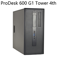 Ordinateur de bureau Barebone Tower ProDesk 600 G1, 4ème génération, propre, sans rayures, grade A, testé, fonctionnel