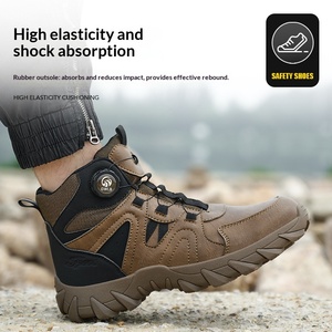 Chaussures <span class=keywords><strong>de</strong></span> sécurité montantes à embout d'acier anti-écrasement anti-perforation résistantes à l'usure, élégantes et protectrices pour le travail - Product Image 3