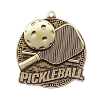 Noble Fabricant Médaille En Métal Personnalisé Sur Mesure Logo Trophée Récompenses Artisanat Pickleball Médaille