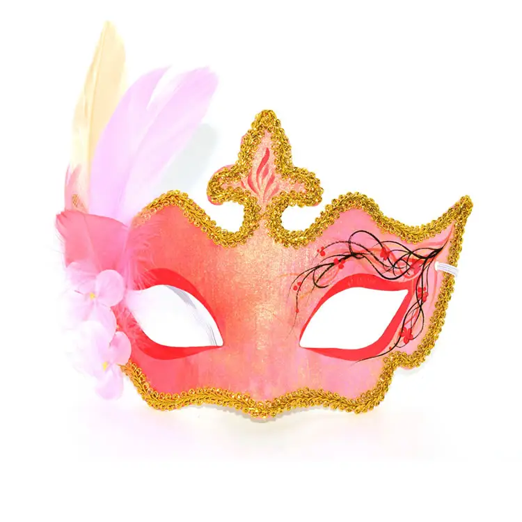 Máscara de festa de máscaras feita à mão, máscara de cosplay da festa de halloween