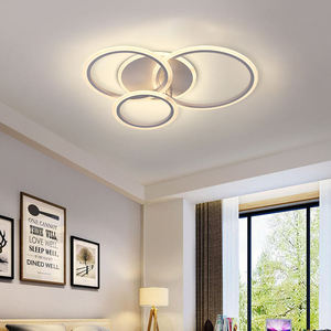 Lámpara de Techo Redonda LED Acrílica Moderna con Marco de Hierro, Iluminación para Sala de Estar, Alto CRI 90, Vida Útil de 50000 Horas - Product Image 6