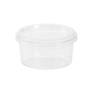 Disposable Plastic Bowls With Lid Round For Fruit Salad Soup Pudding Storage High <b>Transparency</b> - Product Image 3