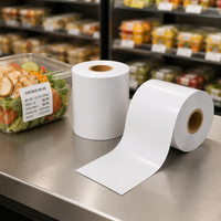 Étiquette thermique sans support de 1 1/2 po (40 mm) amovible pour emballage alimentaire