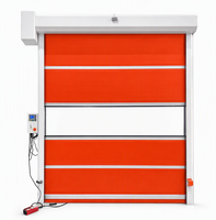Porte à enroulement en PVC haute vitesse certifiée CE ISO, portes rapides automatiques pour atelier industriel, laboratoire