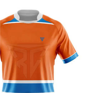 OEM conception personnalisée hommes de haute qualité respirant séchage rapide 100% polyester Rugby Sportswear chemises shorts maillots ensemble teint en couleur unie - Product Image 4