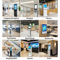 Système de gestion des files d'attente sans fil ou filaire pour hôpitaux, banques, etc. - Kiosque à tickets avec imprimante, lecteur RFID et scanner de codes QR