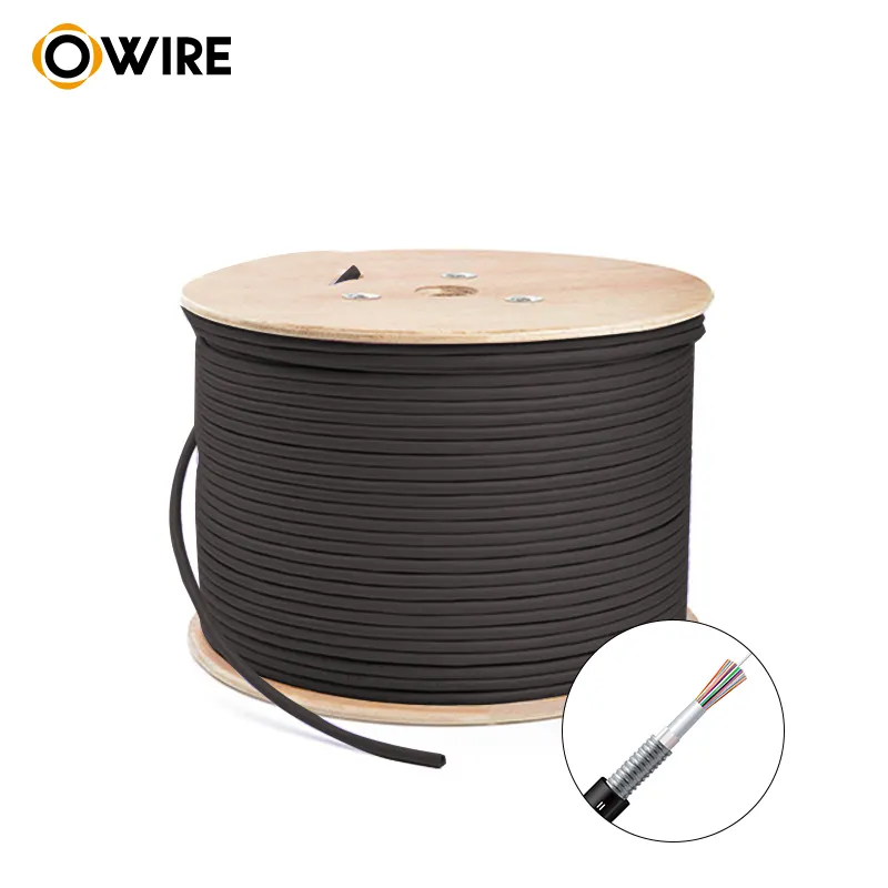 Owire fibre optic GYTS Stranded Loose Tube Light-armored Cable Outdoor optical fiber armoured