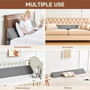 Oreiller de cale de lit personnalisé en usine pour tête de lit Gap Filler Memory Foam Soft Back Support entre tête de lit et <span class=keywords><strong>matelas</strong></span> - Product Image 3