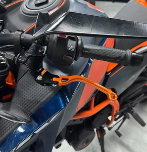 Para <span class=keywords><strong>KTM</strong></span> 390 DUKE DUKE390 DUKE 390 2024 Accesorios para Motocicleta, Nuevas Palancas de <span class=keywords><strong>Freno</strong></span> y Embrague Izquierda y Derecha de Aluminio CNC, Naranja y Negro - Product Image 2