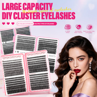 Coffret de faux cils en vison synthétique faits à la main, 32 rangées, cils en grappe mixtes, ensemble de faux cils segmentés, styles multiples, cils simulés doux et légers